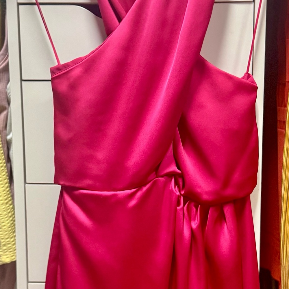 Super cute RAMY Brook cross halter dress